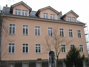 Fassade vorne nachher